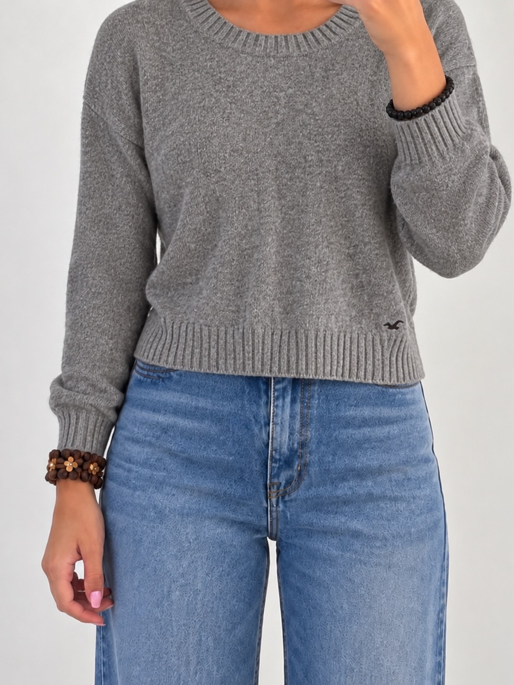 Hollister gray sweater